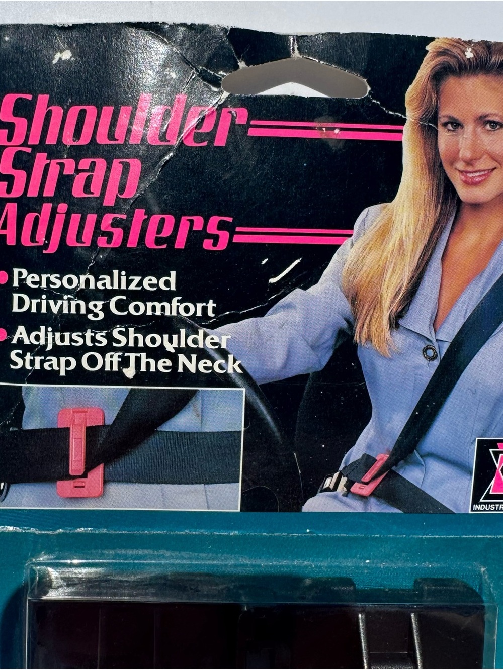 Vintage 1994 Shoulder Strap Adjusters - Black NIP Automobile Accessory Quirky - Picture 2 of 4